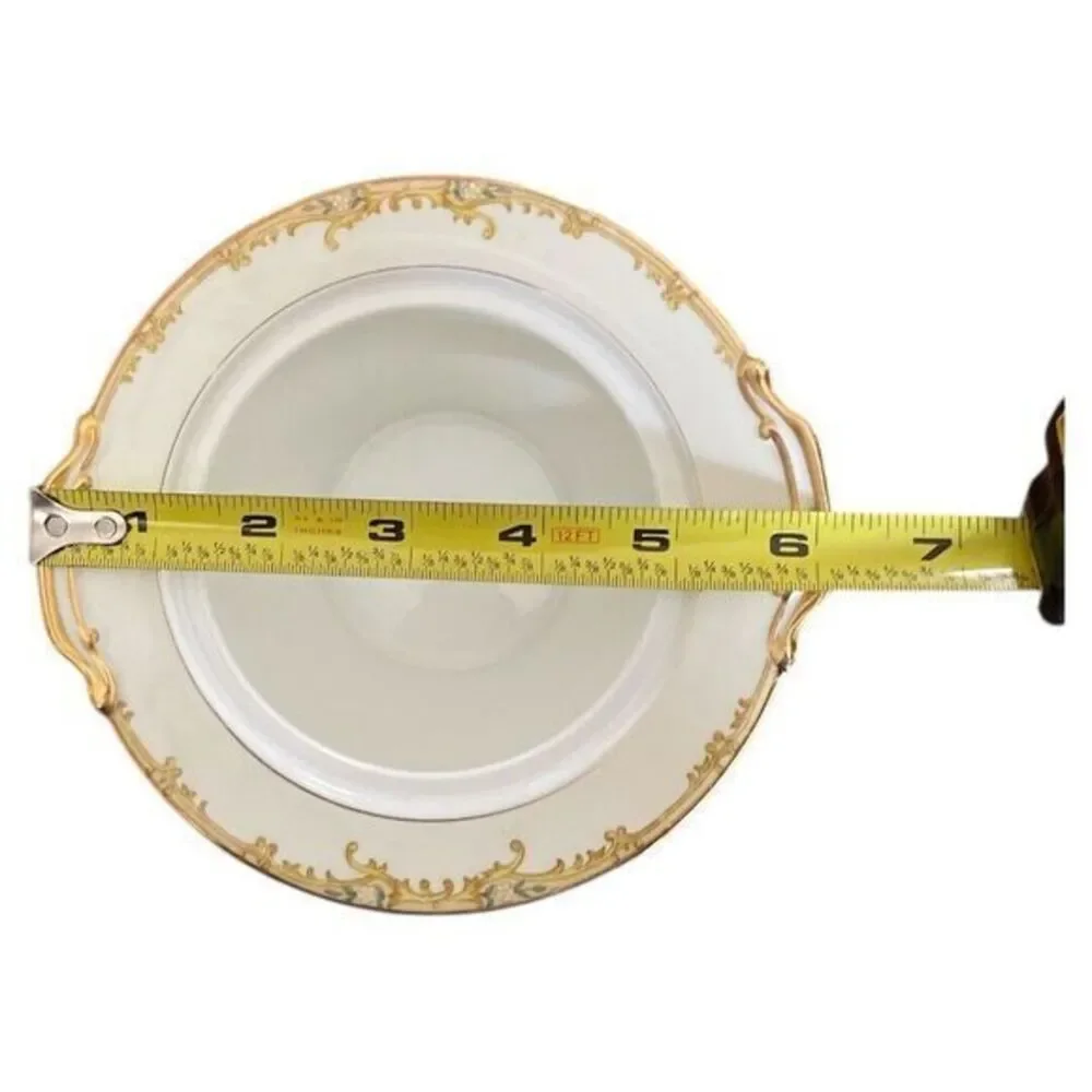 Noritake  N183 Sugar Bowl With Lid Yellow Border Floral Sprays Gold‎ Trim Japan